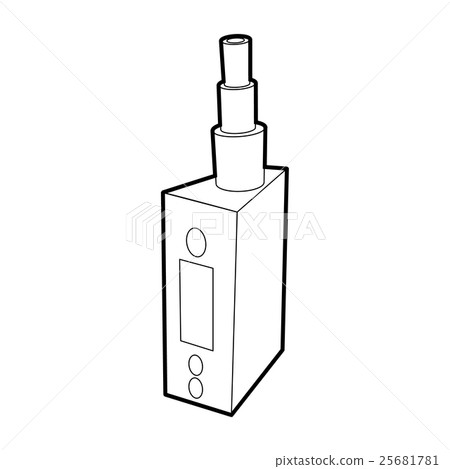 Vape device, juice for vape icon, outline style Vape device, juice for vape icon, outline style 25681781