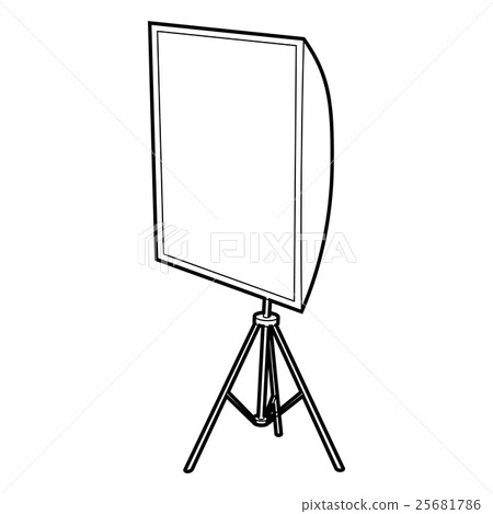 Softbox icon, outline style 25681786