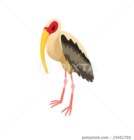 Stork icon, cartoon style Stork icon, cartoon style 25681788