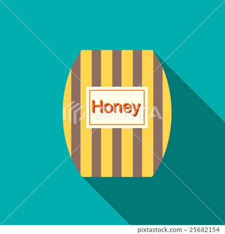 Honey icon, flat style 25682154