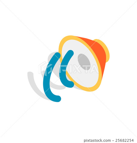 Speaker icon in isometric 3d style 25682254