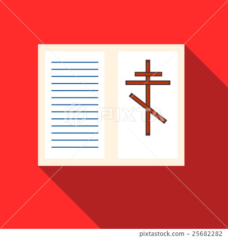 Eulogy icon, flat style 25682282