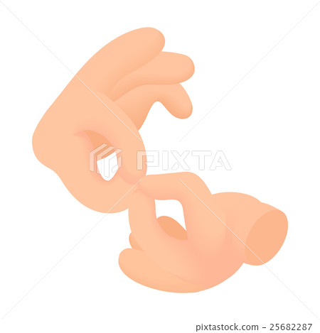 Sign language icon, cartoon style - Stock Illustration [25682287] - PIXTA