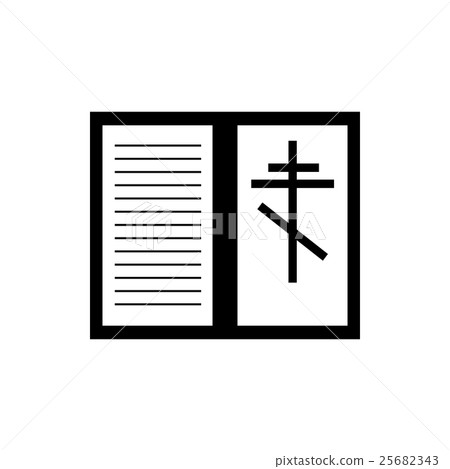 Bible book icon, simple style 25682343