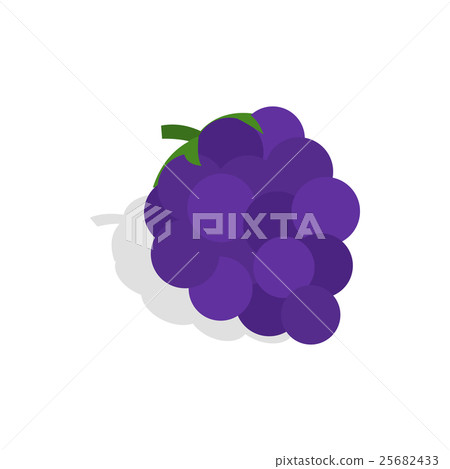 Bunch of blue grapes icon, isometric 3d style 25682433