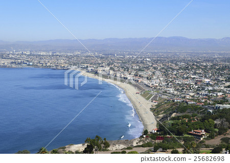 Torrance beach seen from the hill of Palos Verdes, Lydon Beach Landscape of Los Angeles city landscape Torrance beach seen from the hill of Palos Verdes, Lydon Beach Landscape of Los Angeles city landscape 25682698
