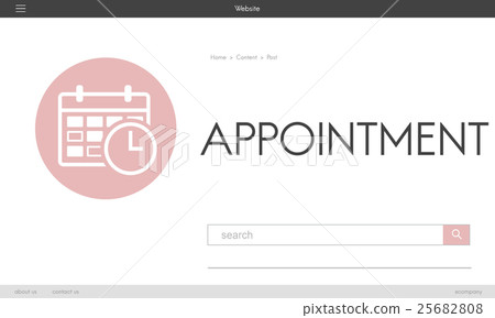 Agenda Calendar Appointment Graphic Concept 25682808