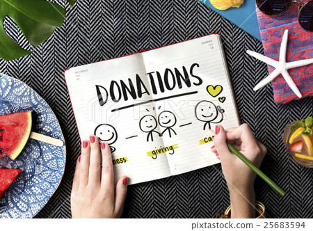 Charity Donations Fundraising Nonprofit Volunteer Concept 25683594