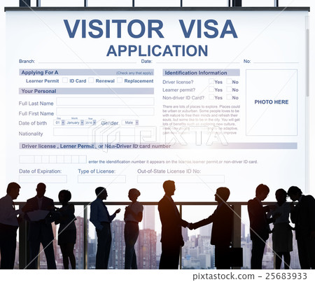Visitor Visa Application Immigration Concept Visitor Visa Application Immigration Concept 25683933