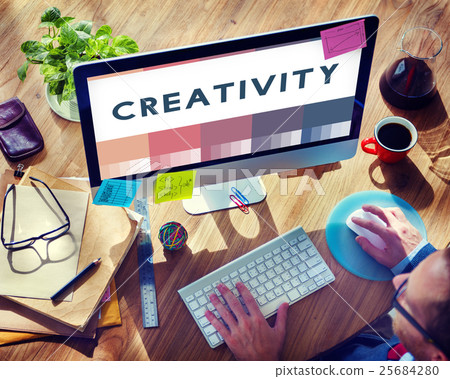 Create Creativity Ideas Design Concept 25684280