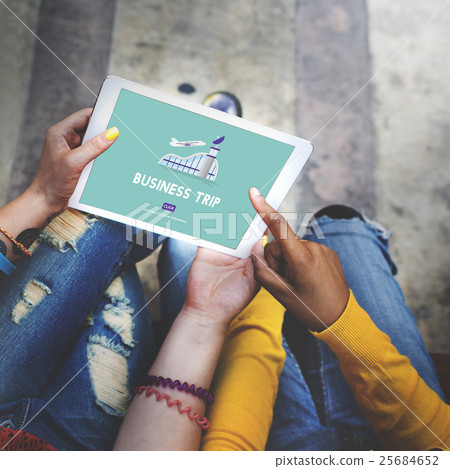 Business Trip Flights Travel Information Concept 25684652