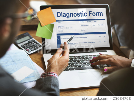 Diagnostic Form Health Hospital Symptoms Result Concept 25684768