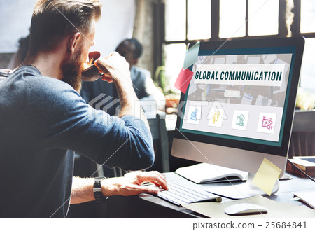 Global Communication Connection Technology Concept Global Communication Connection Technology Concept 25684841