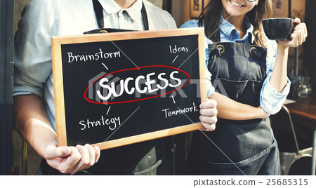 Goals Business Brand Launch Corporate Success Concept 25685315