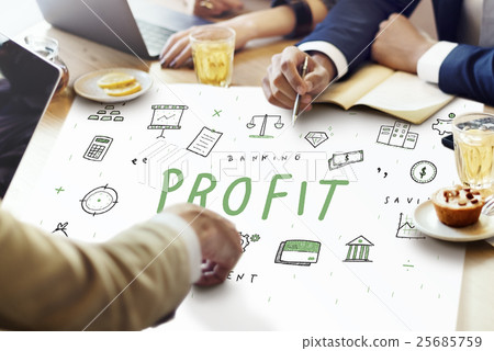 Profit Income Money Financial Earning Proceeds Concept Profit Income Money Financial Earning Proceeds Concept 25685759