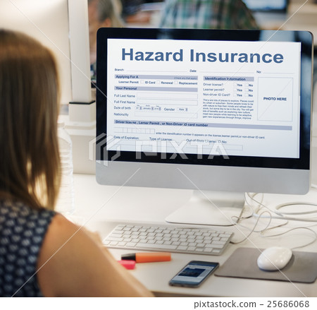Hazard Insurance Damage Harm Risk Safety Concept Hazard Insurance Damage Harm Risk Safety Concept 25686068