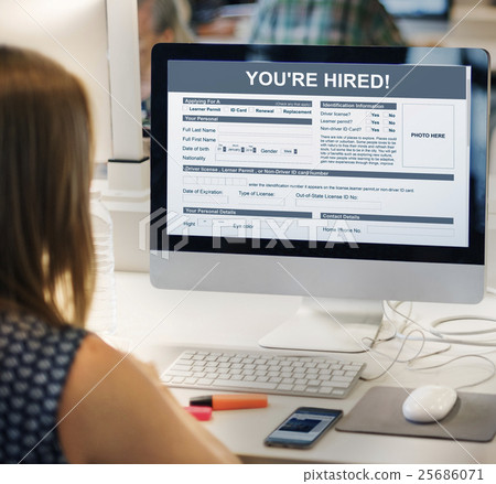 You're Hired Recruitment Job Staff Concept You're Hired Recruitment Job Staff Concept 25686071
