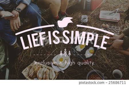 Friends Camping Journey Together Concept Friends Camping Journey Together Concept 25686711