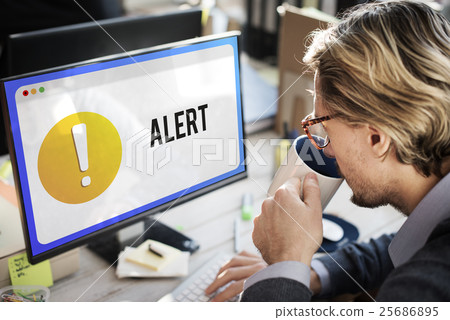 Alert Notification Exclamation Point Graphic Concept 25686895
