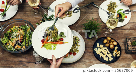 Meal Restaurant Party Foodie Luncheon Concept 25687009