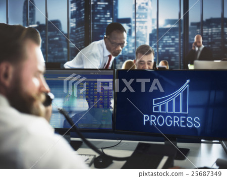 Successful Achievement Increase Growth Graphic Concept 25687349