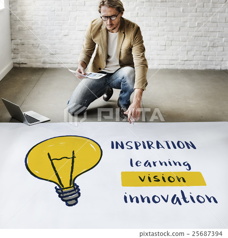 Creative Think Invention Inspiration Concept 25687394