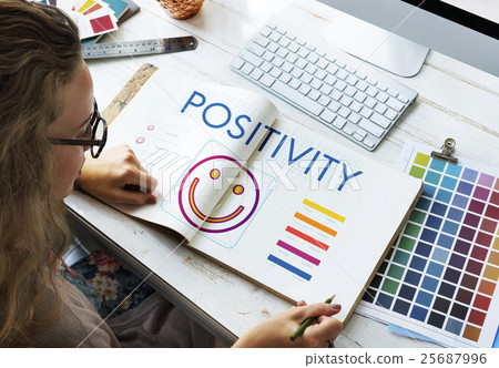 Positive Thinking Happiness Lifestyle Concept Positive Thinking Happiness Lifestyle Concept 25687996