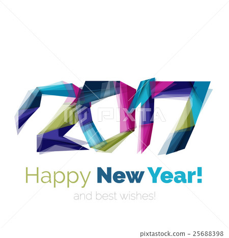 2017 Christmas and New Year Geometric Banner 2017 Christmas and New Year Geometric Banner 25688398
