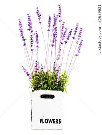Composition of artificial garden flowers in decorative vase Composition of artificial garden flowers in decorative vase 25689621