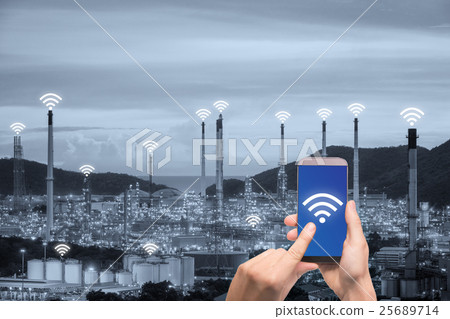 Smartphone control wireless communication network 25689714