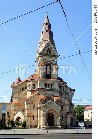 View of Lutheran Cathedral of St. Paul in Odessa View of Lutheran Cathedral of St. Paul in Odessa 25690344