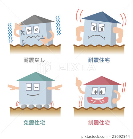 earthquake proof building design elements clipart