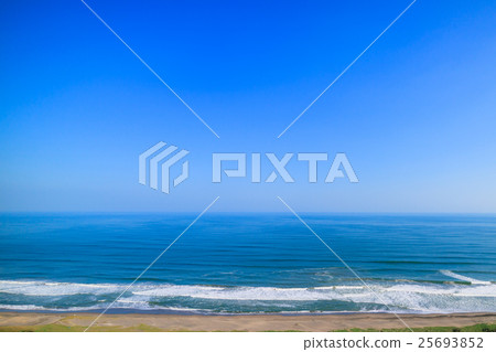 Kujukuri海岸的航拍照片 25693852