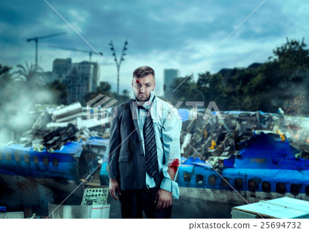 Man after wreckage 25694732