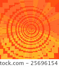 Asymmetrical red orange background of squares 25696154