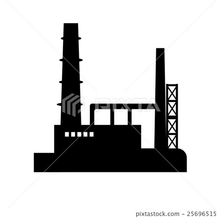 Industry icon silhouette Industry icon silhouette 25696515