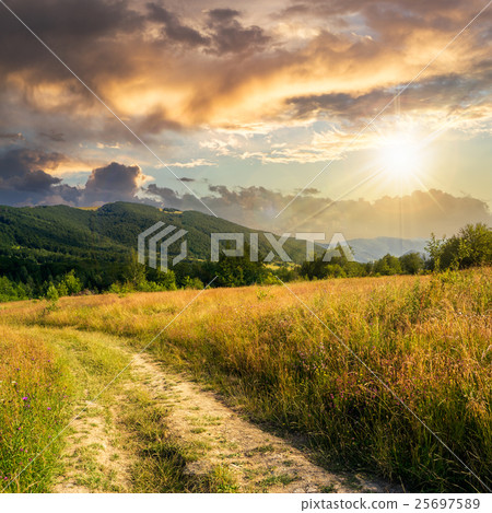 going to nature at sunset 25697589