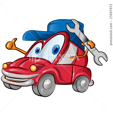 car garage symbol cartoon on white background car garage symbol cartoon on white background 25697872