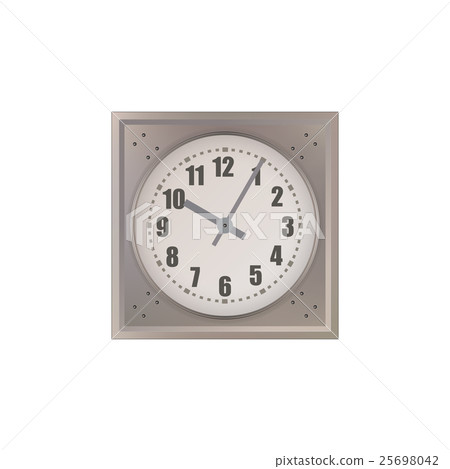 Wall Clock isolated on white background. Vector - Stock Illustration ...
