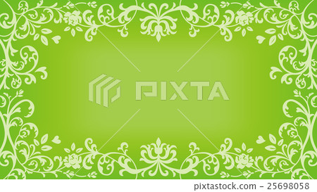 Antique style decoration frame Green 25698058