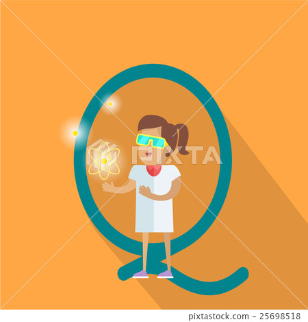 Science Alphabet Concept In Flat Design 25698518