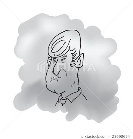 Portrait business man sketch cartoon drawing 2 Portrait business man sketch cartoon drawing 2 25698634