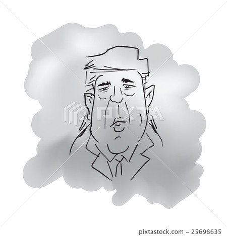 Portrait business man sketch cartoon drawing Portrait business man sketch cartoon drawing 25698635