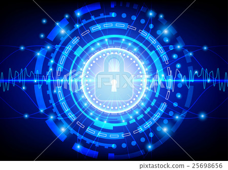 Protection concept of digital and technology 25698656
