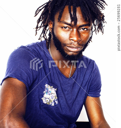 young handsome afro american boy stylish hipster 25699281