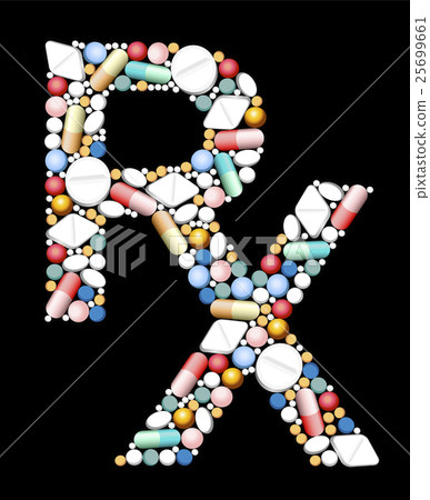 Medical Prescriptions RX Symbol 25699661