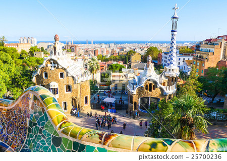 Park Guell by architect Antoni Gaudi, Barcelona 25700236