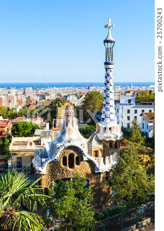 Park Guell by architect Antoni Gaudi, Barcelona Park Guell by architect Antoni Gaudi, Barcelona 25700243