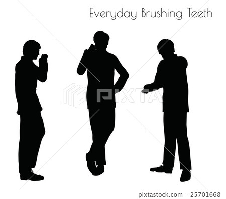 man in Everyday Brushing Teeth man in Everyday Brushing Teeth 25701668