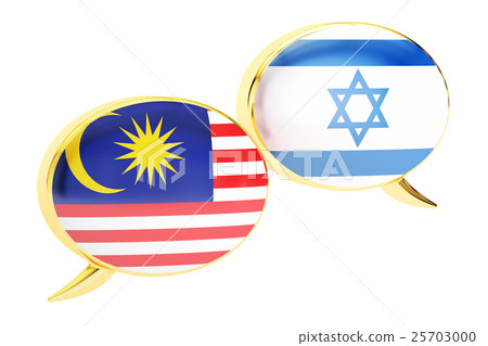 Speech bubbles, Israeli-Malaysian conversation 25703000
